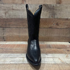 Men's Cowboy Boot Lizard Print Genuine Leather Western Est. 099 Black - OriginalWestern.com