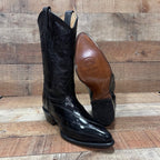 Men's Cowboy Boots Original Eel Leather Western Pointy Est. 099 Black - OriginalWestern.com