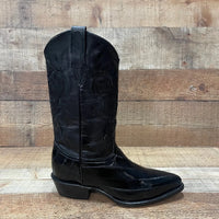 Men's Cowboy Boots Original Eel Leather Western Pointy Est. 099 Black - OriginalWestern.com