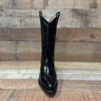 Men's Cowboy Boots Original Eel Leather Western Pointy Est. 099 Black - OriginalWestern.com