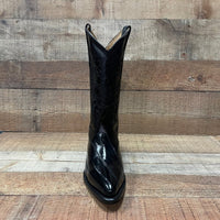 Men's Cowboy Boots Original Eel Leather Western Pointy Est. 099 Black - OriginalWestern.com