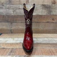 Men's Cowboy Boots Original Eel Leather Western Pointy Est. 099 Wine - OriginalWestern.com