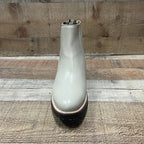 Men's Cowboy Pull On Ankle–Round Boots Rubber Sole Est. 250 Beige - OriginalWestern.com
