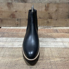 Men's Cowboy Pull On Ankle–Round Boots Rubber Sole Est. 250 Black - OriginalWestern.com