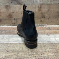 Men's Cowboy Pull On Ankle–Round Boots Rubber Sole Est. 250 Black - OriginalWestern.com