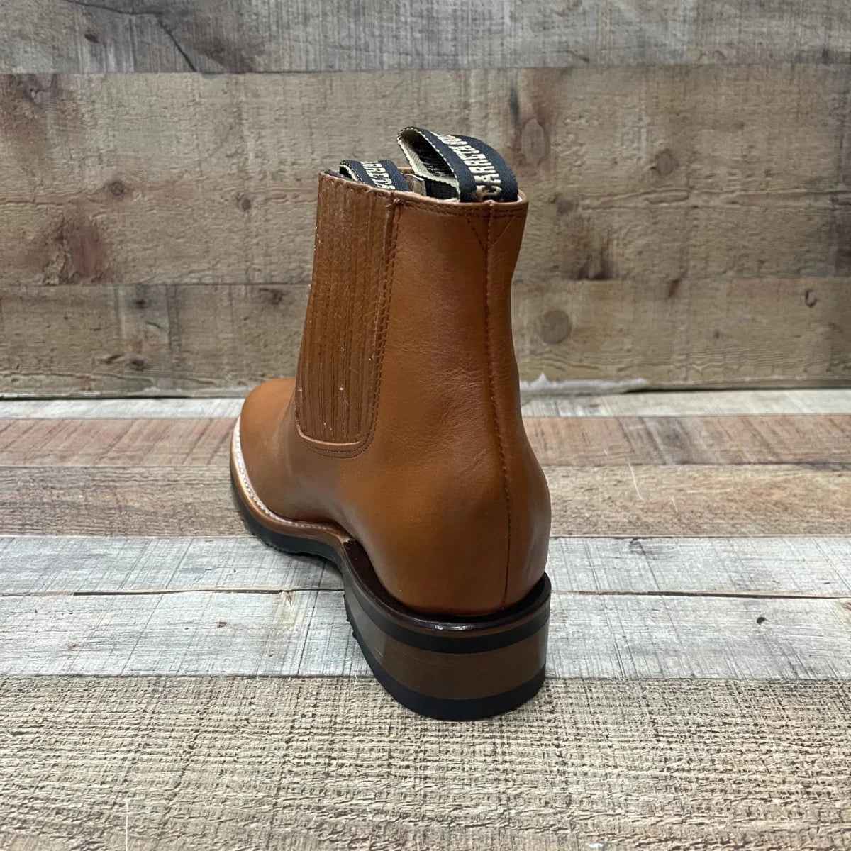 Men's Cowboy Pull On Ankle–Round Boots Rubber Sole Est. 250 Honey - OriginalWestern.com
