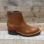 Men's Cowboy Pull On Ankle–Round Boots Rubber Sole Est. 250 Honey - OriginalWestern.com
