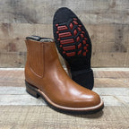 Men's Cowboy Pull On Ankle–Round Boots Rubber Sole Est. 250 Honey - OriginalWestern.com