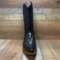 Men's Cowboy Western Exotic Cocodrile Print Pinted Toe Boot Est. 097 Black - OriginalWestern.com