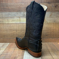 Men's Cowboy Western Exotic Cocodrile Print Pinted Toe Boot Est. 097 Black - OriginalWestern.com