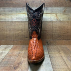 Men's Cowboy Western Exotic Cocodrile Print Pinted Toe Boot Est. 097 Cognac - OriginalWestern.com