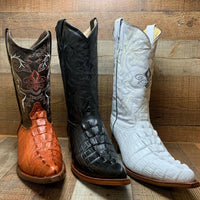 Men's Cowboy Western Exotic Cocodrile Print Pinted Toe Boot Est. 097 Cognac - OriginalWestern.com