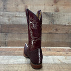 Men's Cowboy Western Exotic Stingay Print Pointed Toe Boot Est. 097 Wine - OriginalWestern.com