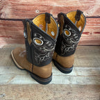 Men's Cowboy Western Leather Square Toe Boots Est. 700 Honey - OriginalWestern.com