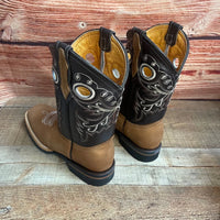 Men's Cowboy Western Leather Square Toe Boots Est. 700 Honey - OriginalWestern.com