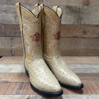Men's Cowboy Western Ostrich Printed Pointed Boots Est. 099 Orix - OriginalWestern.com