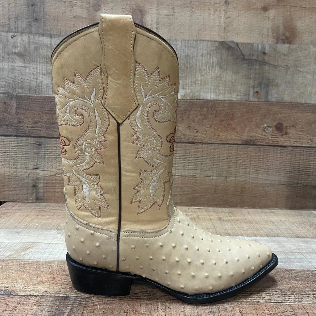 Men's Cowboy Western Ostrich Printed Pointed Boots Est. 099 Orix - OriginalWestern.com