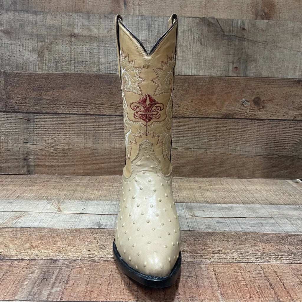 Men's Cowboy Western Ostrich Printed Pointed Boots Est. 099 Orix - OriginalWestern.com