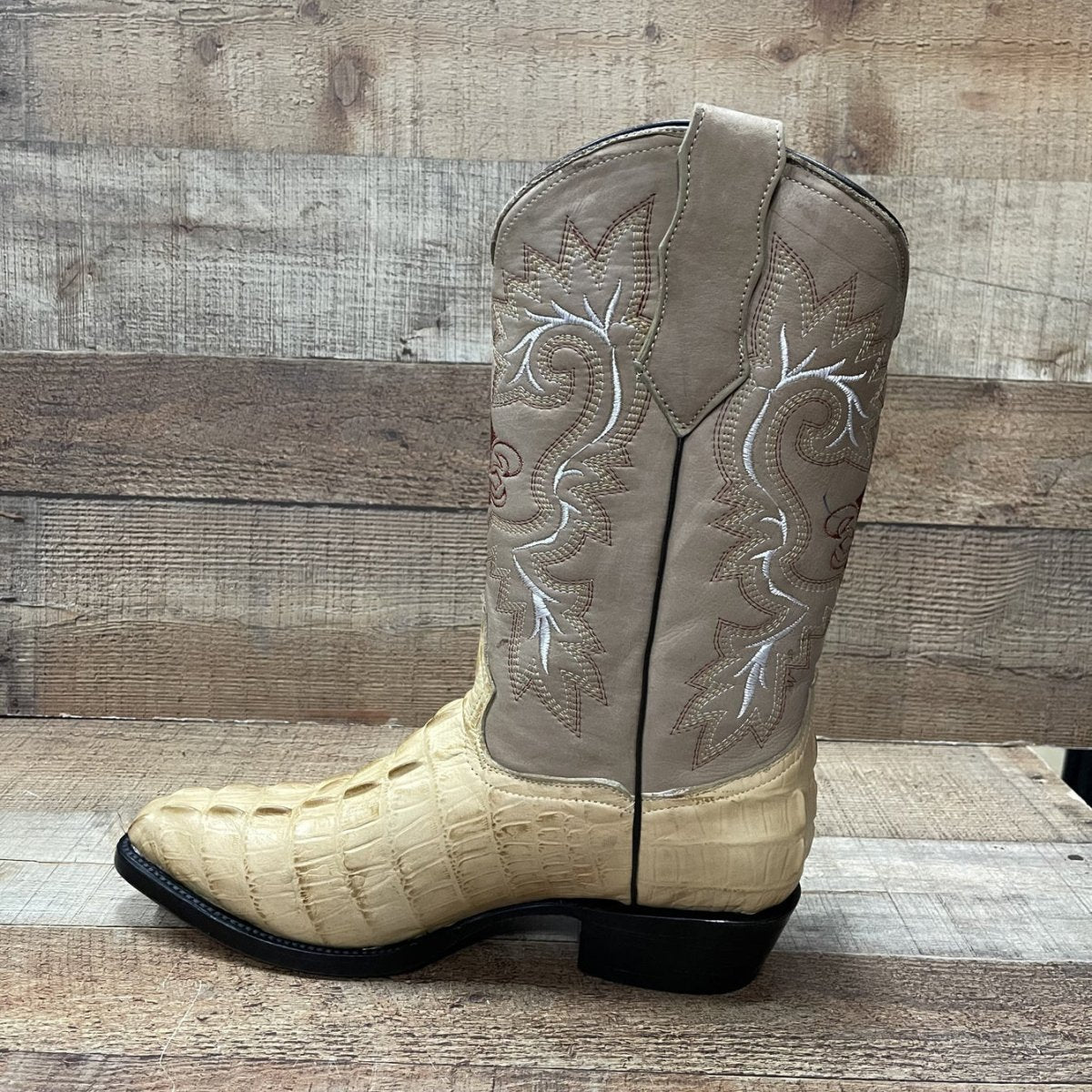 Men's Crocodile Print Leather Cowboy Boots Est. 099 Orix - OriginalWestern.com