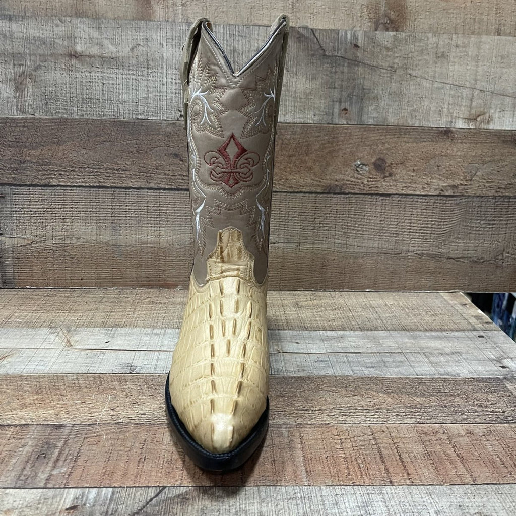 Men's Crocodile Print Leather Cowboy Boots Est. 099 Orix - OriginalWestern.com