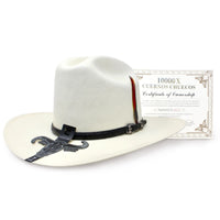 Men’s Cuernos Chuecos 10,000X Johnson Style Straw Cowboy Hat DeLuxe - OriginalWestern.com