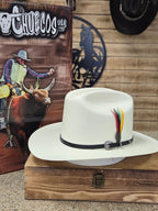 Men's Cuernos Chuecos Virgen de Guadalupe 5,000X Sinaloa Style Cowboy Straw Hat - OriginalWestern.com