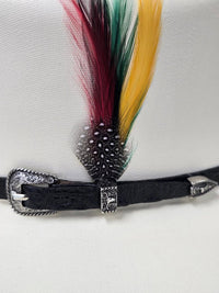 Men's Cuernos Chuecos Virgen de Guadalupe 5,000X Sinaloa Style Cowboy Straw Hat - OriginalWestern.com