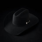 Men’s "El Jefe" 100X Luxury Handcrafted Western Cowboy Beaver Fur Felt Hat - Black - OriginalWestern.com