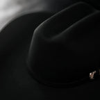 Men’s "El Jefe" 100X Luxury Handcrafted Western Cowboy Beaver Fur Felt Hat - Black - OriginalWestern.com