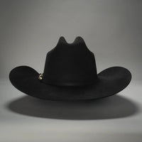 Men’s "El Jefe" 100X Luxury Handcrafted Western Cowboy Beaver Fur Felt Hat - Black - OriginalWestern.com