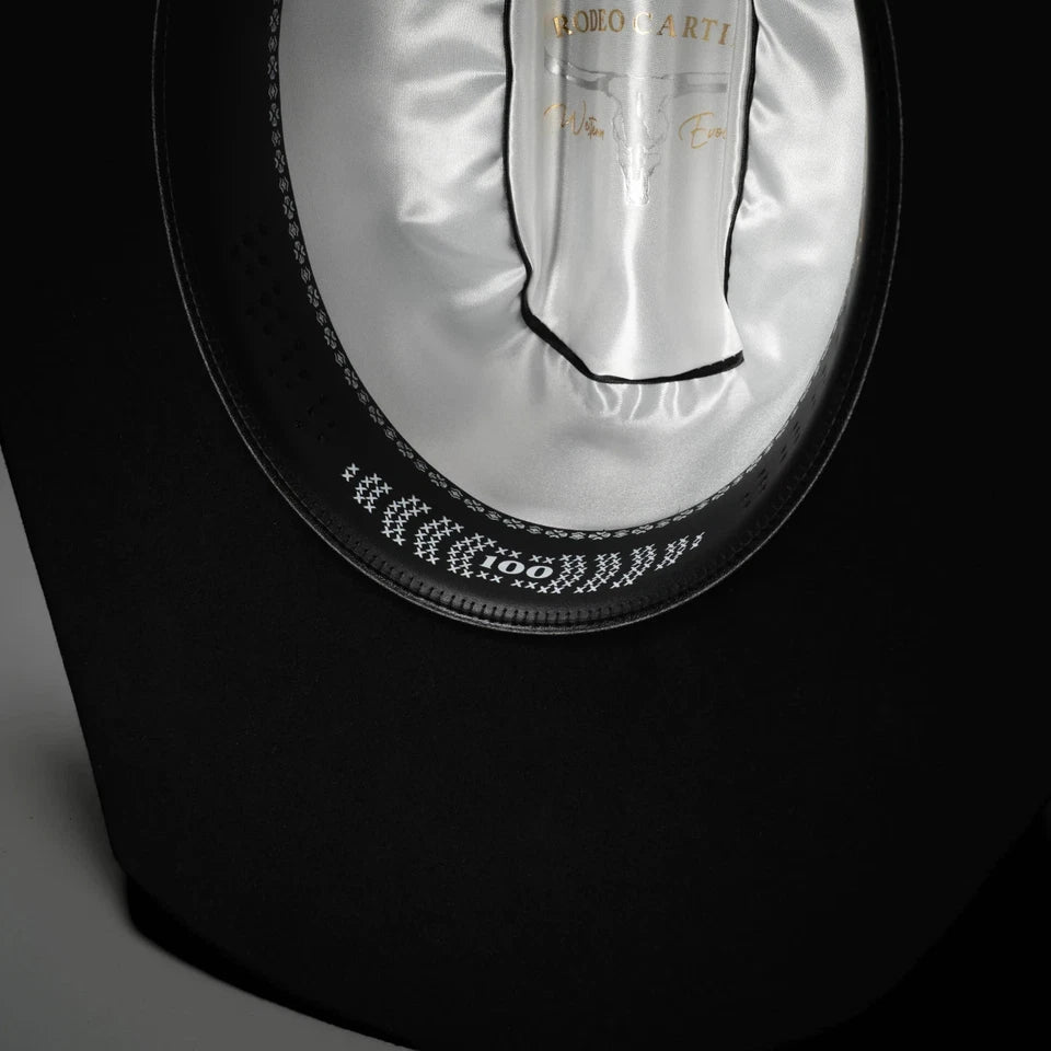 Men’s "El Jefe" 100X Luxury Handcrafted Western Cowboy Beaver Fur Felt Hat - Black - OriginalWestern.com