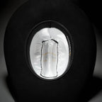 Men’s "El Jefe" 100X Luxury Handcrafted Western Cowboy Beaver Fur Felt Hat - Black - OriginalWestern.com