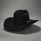 Men’s "El Jefe" 100X Luxury Handcrafted Western Cowboy Beaver Fur Felt Hat - Black - OriginalWestern.com