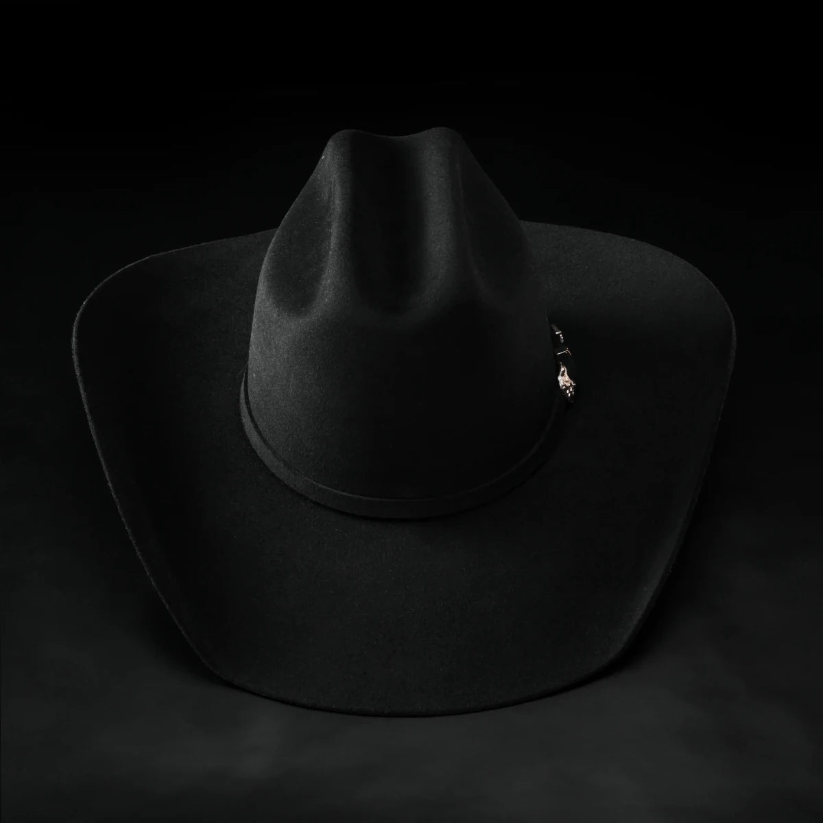 Men’s "El Jefe" 100X Luxury Handcrafted Western Cowboy Beaver Fur Felt Hat - Black - OriginalWestern.com