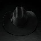 Men’s "El Jefe" 100X Luxury Handcrafted Western Cowboy Beaver Fur Felt Hat - Black - OriginalWestern.com