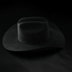 Men’s "El Jefe" 100X Luxury Handcrafted Western Cowboy Beaver Fur Felt Hat - Black - OriginalWestern.com