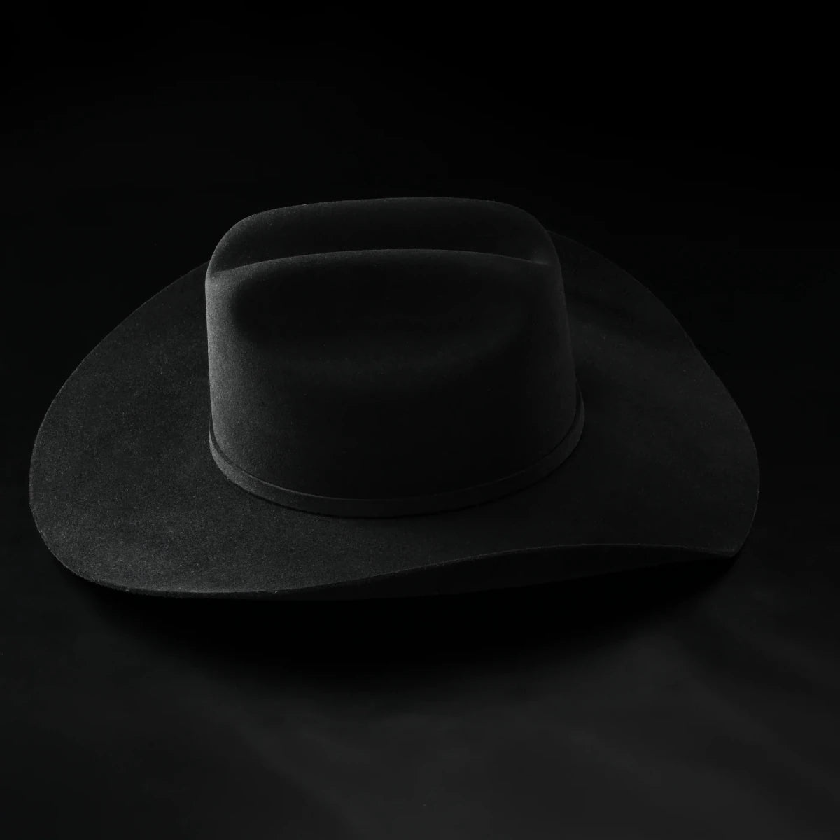 Men’s "El Jefe" 100X Luxury Handcrafted Western Cowboy Beaver Fur Felt Hat - Black - OriginalWestern.com