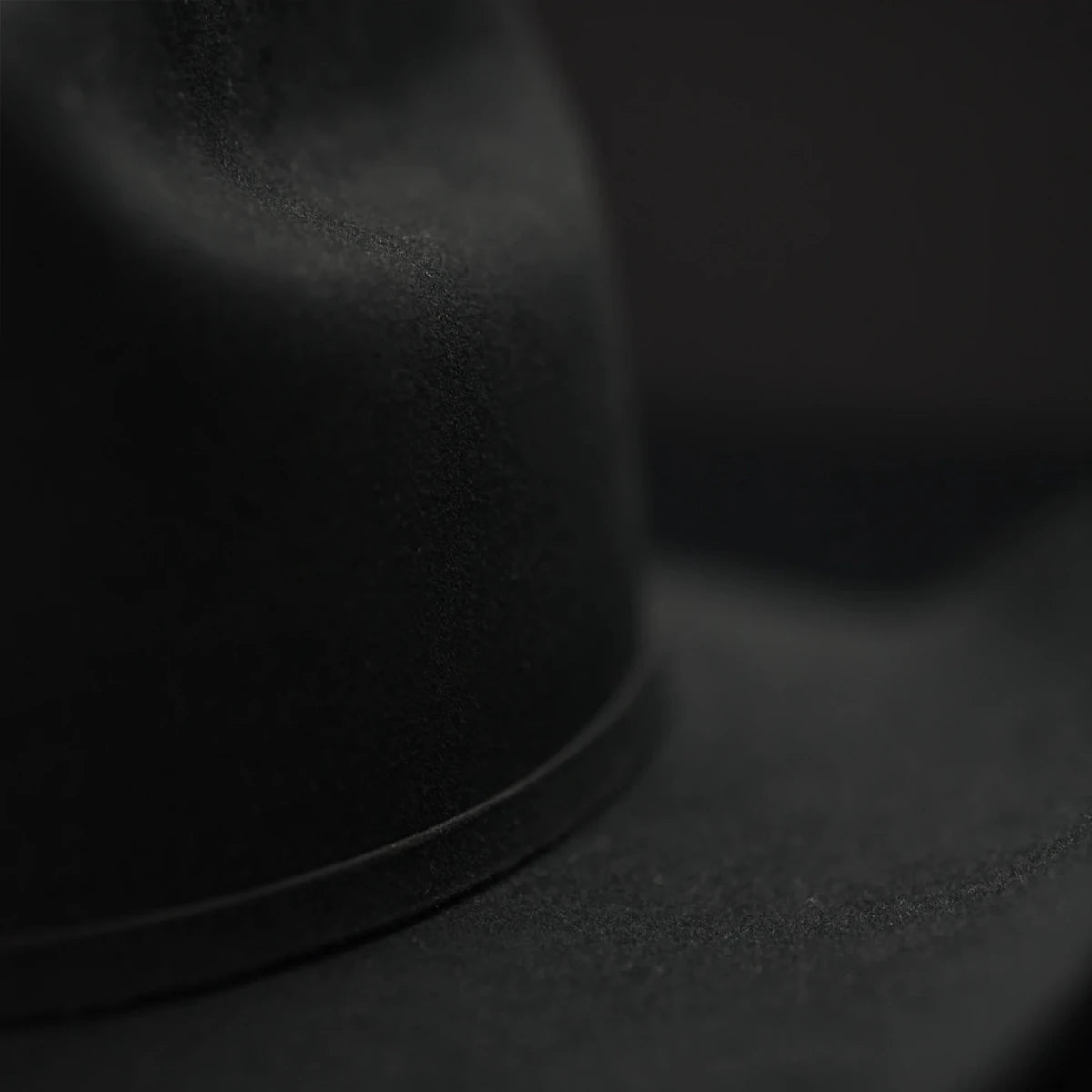 Men’s "El Jefe" 100X Luxury Handcrafted Western Cowboy Beaver Fur Felt Hat - Black - OriginalWestern.com