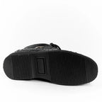 Men's Exotic Stingray and Ostrich Skin Print Casual Shoes - Black - OriginalWestern.com