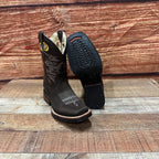 Men's Genuine Leather Western Cowboy Rodeo Square Toe Boot Est. 721 Light Chocolate - OriginalWestern.com