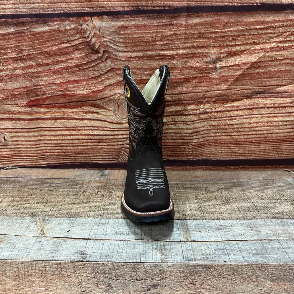 Men's Genuine Leather Western Cowboy Rodeo Square Toe Boot Est. 721 Light Chocolate - OriginalWestern.com
