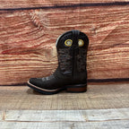 Men's Genuine Leather Western Cowboy Rodeo Square Toe Boot Est. 721 Light Chocolate - OriginalWestern.com