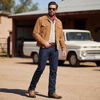 Men's Genuine Petatillo Leather Dubai Square Toe Boots with Zipper - Sand - OriginalWestern.com