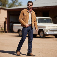 Men's Genuine Petatillo Leather Dubai Square Toe Boots with Zipper - Sand - OriginalWestern.com