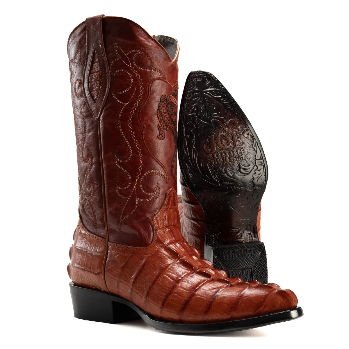 Men’s Joe Boots Caiman Print J - Toe Boots - OriginalWestern.com