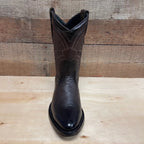 Men's Leather Cowboy Western Brown American Deer Leather Pull On Round Toe Boots Est. 492 - OriginalWestern.com