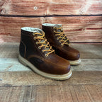 Men's Leather Laces Durable Sole Oil/Water Resistant With/Without Steel Toe J01/S01 - OriginalWestern.com