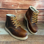 Men's Leather Laces Durable Sole Oil/Water Resistant With/Without Steel Toe J01/S01 - OriginalWestern.com