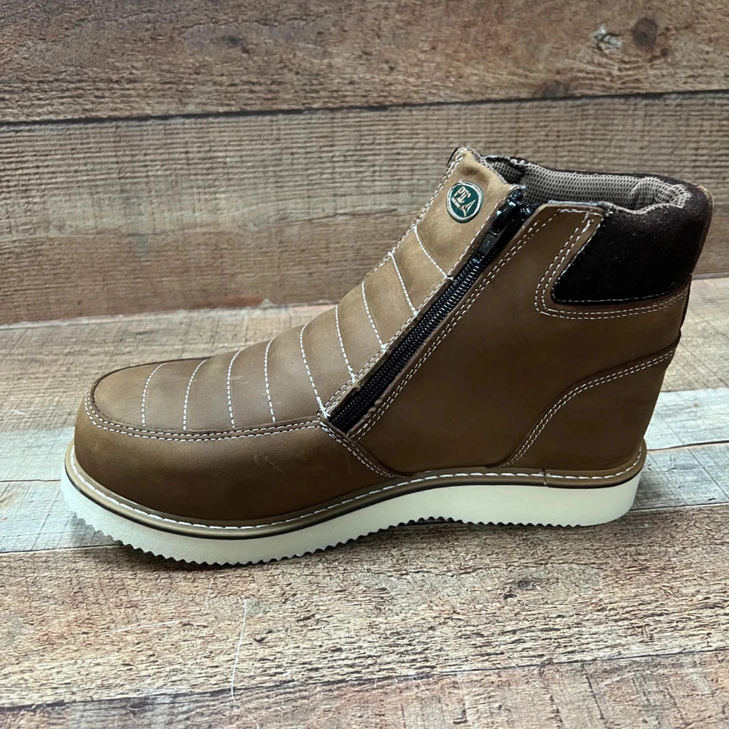 Men's Leather Zipper Work Boots Oil/Water Resistant Est.330 - OriginalWestern.com