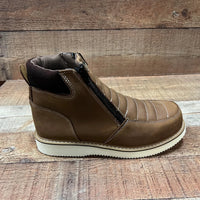 Men's Leather Zipper Work Boots Oil/Water Resistant Est.330 - OriginalWestern.com
